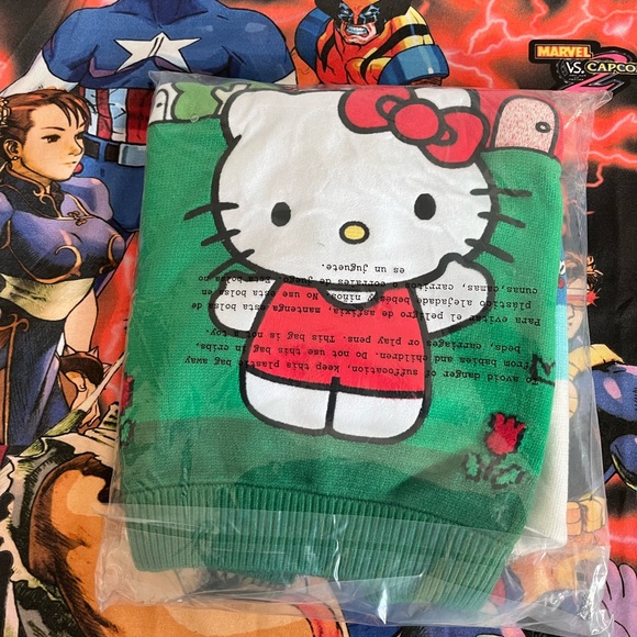 Hypland HELLO KITTY CARNIVAL KNIT SWEATER (NIGHT TIME) “Super Mushrooms”edition - Picture 5 of 6